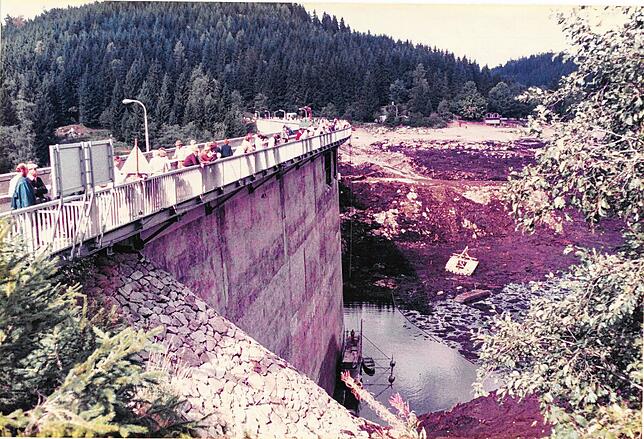 Bild 15: Faszinierende Bilder: so sah der leere Schluchsee 1983 aus