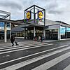 Die Lidl-Filiale Waldshut aus Richtung des Bahnhofs aufgenommen.