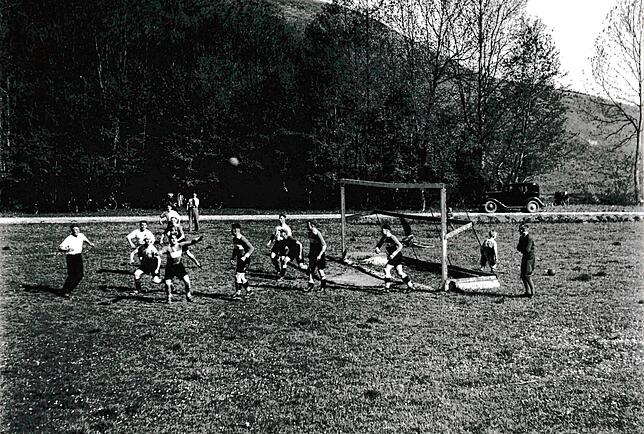 So sah 1938 der Sportplatz aus.