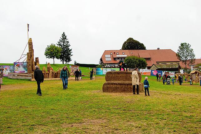 Bild 12: Bilder vom 12. Strohskulpturen-Wettbewerb in Verbindung mit dem 25. Kürbismarkt