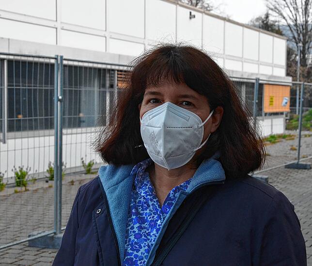 Sprachunterricht mit Maske bereitet Probleme, erklärt Französischlehrerin Claudia Maginot.