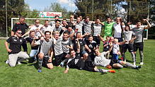 Bezirksliga, wir kommen ! Der FC Fischbach sicherte sich vorzeitg die Meisterschaft in der Kreisliga A, Staffel 1. Bild: direvi