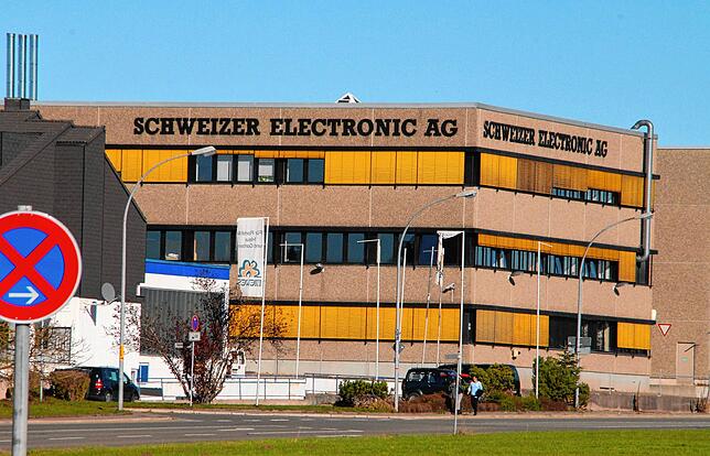 Gebäude der Schweizer Electronic in Schramberg – einer der größten Leiterplattenhersteller Deutschlands