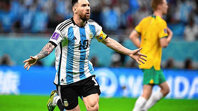 Der überragende Mann bei Argentinien gegen Australien: Lionel Messi.