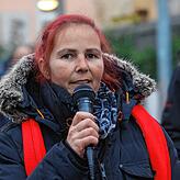 Anja Degen, Betriebsratsvorsitzende bei Allweiler, fordert für die Beschäftigten angesichts der Inflation einen höheren Lohn.