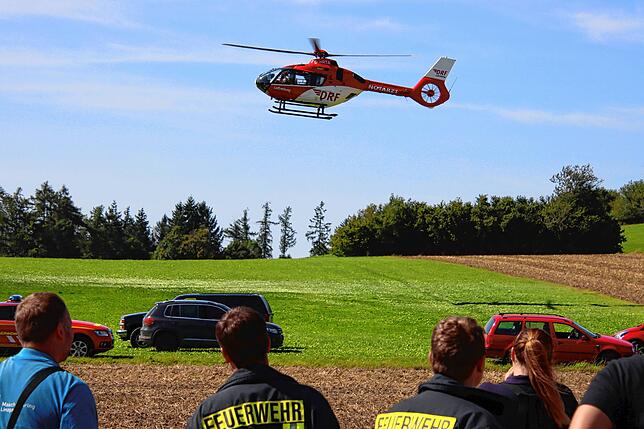 Der angeforderte Rettungshubschrauber wurde nicht benötigt.