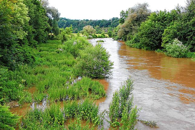 Überschwemmungen entlang der Donau.