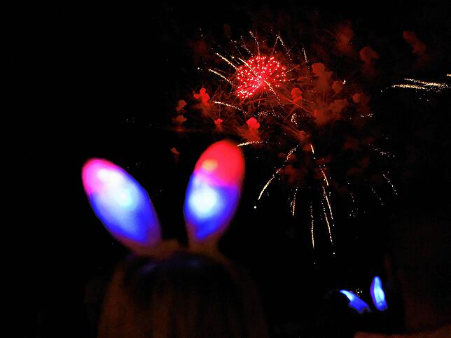 Bild 8: Bilder vom Feuerwerk beim Seehasenfest