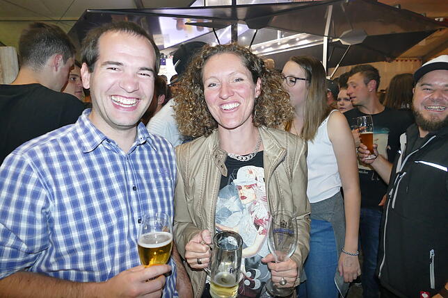 Bild 17: Am Brass-Abend bebt das Mundelfinger Festzelt