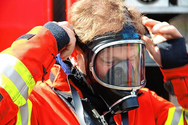 Bild 14: Gemeinsame Probe der Sto-Werkfeuerwehr und der Freiwilligen Feuerwehren