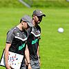 Die Radolfzeller Trainer Steffen Kautzmann (links) und Philip Weidmann haben nach dem 3:1 über Möhringen die Tabellenführung im Visier.
