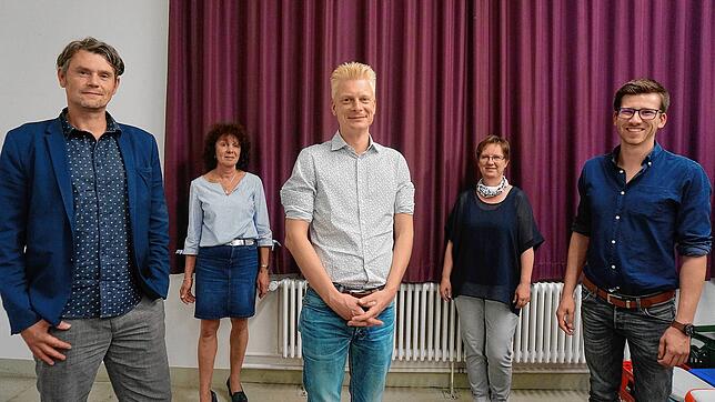 Die SPD-Bewerber für die Landtagskandidatur: Stefan Meier (vorne von links), Peter Schallmayer und Nico Kiefer stellten sich in der ...