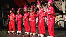 Showgirls: Die &bdquo;6 am Hochrhy&ldquo; Melanie Boese, Tina Ebner, Nicole Affolter-Nickel, Christine Roth, Martina Schneider und ...