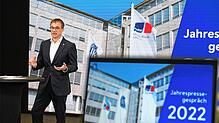 RRPS-Chef Andreas Schell bei der Jahrespressekonferenz 2022.