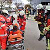 Die Zusammenarbeit zwischen den Rettungskräften &ndash; Johanniter, DRK und Freiwilligen Feuerwehren Oberteuringen sowie Friedrichshafen ...