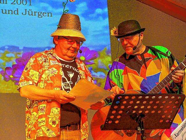 Einen hinreißenden Aufritt legten Jürgen (Riester) und Jürgen (Tittel) mit Titeln wie „Leute, bin ich etwa nen Kiosk“ oder ...