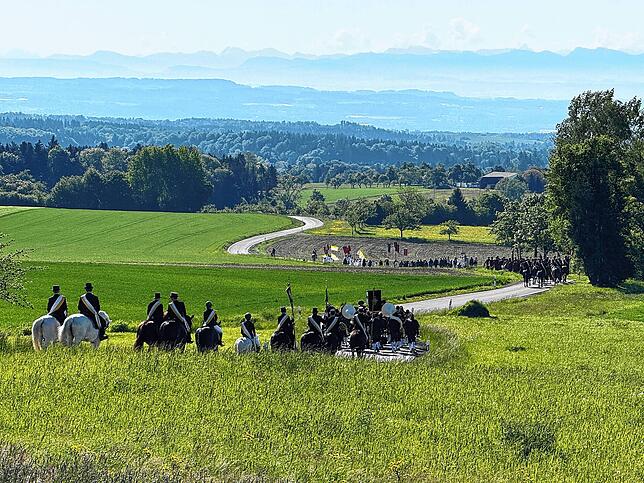 Bild 22: Zweihundert Reiter beim Limpacher Georgiritt