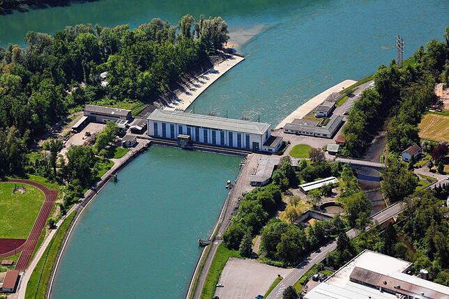 RADAG-Laufwasserkraftwerk in Albbruck.
