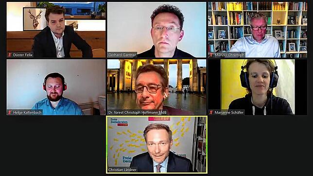 Digitaler Austausch der FDP über &bdquo;Die Corona-Pandemie und ihre Folgen für Wirtschaft und Gesellschaft&ldquo; mit Landtagskandidat ...