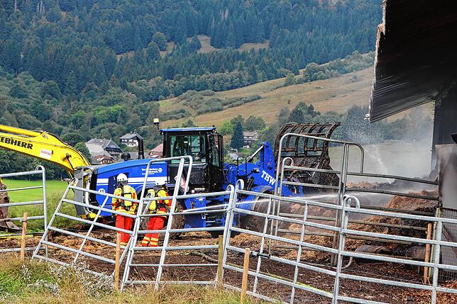 Bild 31: Scheune brennt: Bilder vom Großeinsatz der Feuerwehr in Bernau-Goldbach