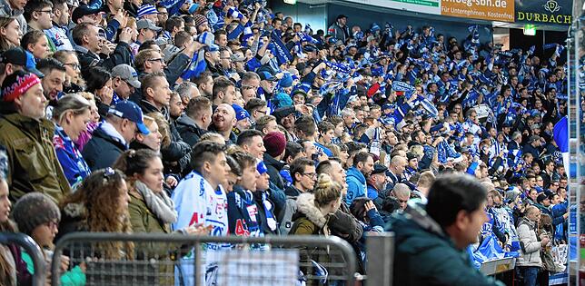 Werden die Ränge wieder so voll? Die DEL-Mannschaft aus VS, die Wild Wings, können wohl als derzeit Vorletzter in der Tabelle die Klasse ...