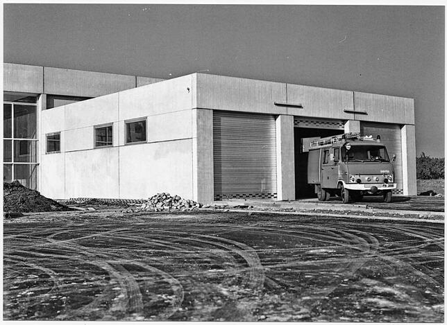 Ein Jahr nach der Eingemeindung nach Friedrichshafen: das neue Klufterner Feuerwehrgerätehaus im Jahr 1973.