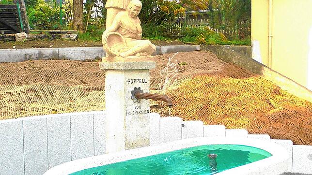 Der Poppele-Brunnen in Mühlhausen wurde saniert. Bild: Helmut Fluck