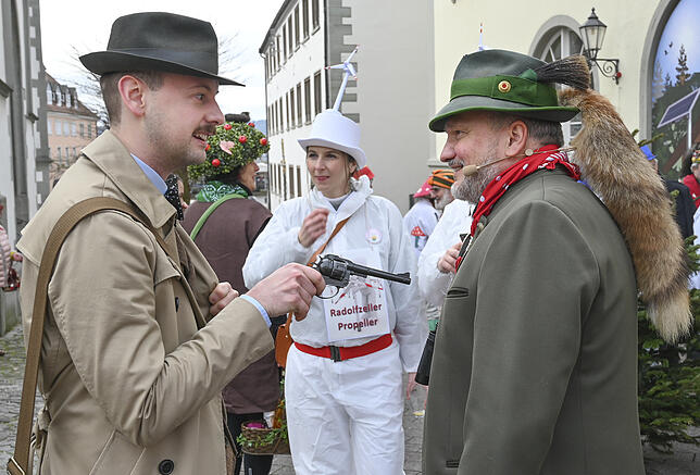 Bild 5: Bilder von der Machtübernahme in Radolfzell auf dem Marktplatz