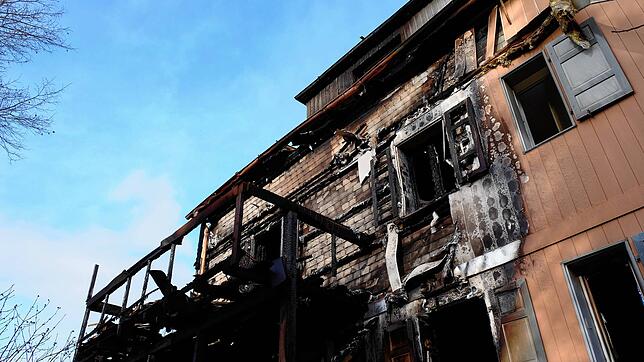 &bdquo;Das Haus müssen wir abreißen&ldquo;: So sieht das Haus der Zollingers nach dem Brand aus. Es steht im Kreuzlinger Stadtteil ...