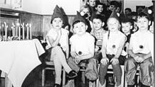 Reinhard Wagner (vorn rechts) mit fünf Jahren im Bonndorfer Kindererholungsheim Johnen.