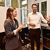 Patrick Haas (Mitte) im Glück: Überraschend hat er die Bürgermeisterwahl in Hüfingen für sich entschieden. Links seine Partnerin Nele ...