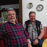 Oberschützenmeister Jörg Wolff (links) und Schützenmeister Hans Bächle von der SG Konstanz.