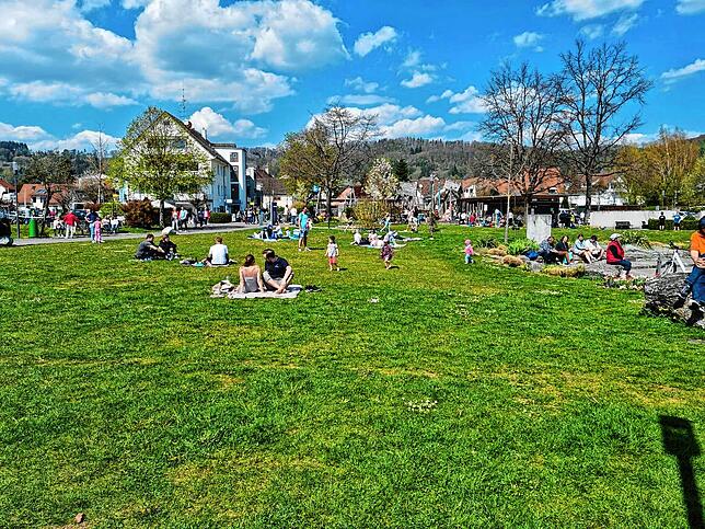 Am Seeufer in Ludwigshafen ist an schönen Wochenenden viel los, wie auf diesem Foto aus dem April. Besucher missachten auch immer wieder ...