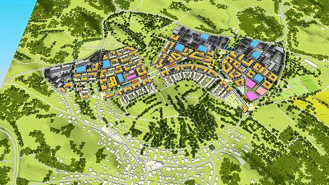So soll es am Hafner einmal aussehen: Am Konstanzer Stadtrand entsteht ein ganz neues Stadtviertel. In der Visualisierung der ...