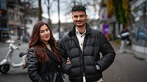 Pascal Wehrlein und seine Partnerin Sibel Levent in Kreuzlingen.