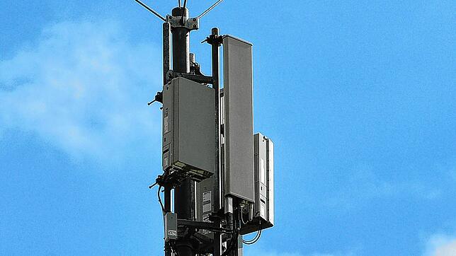 Ein Sendemast für den künftigen Mobilfunkstandard 5G. (Dieses Symbolbild wurde 2019 aufgenommen.)