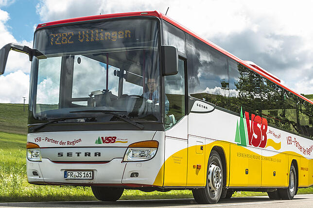 Ein Bus unterwegs nach Villingen.