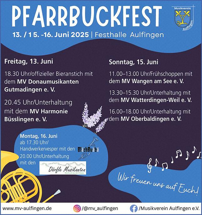 Bild 1: Pfarrbruckfest Aulfingen: Ein Festival der Blasmusik