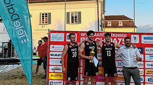 Die „Pirates“ haben den Teledata Beachbasketball Cup bei den Erwachsenen am ersten Tag der Bodensee Beach Days gewonnen. Foto: MCD ...