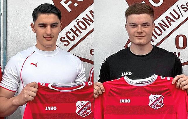Wieder beim Heimatverein: Bruno Hasanaj (links) und Petro Dvoretskyi spielen künftig beim FC Schönau.