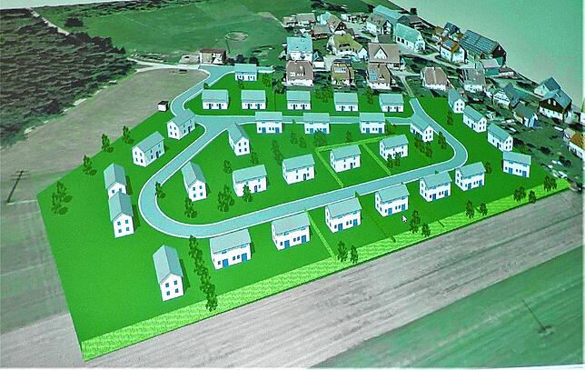 Planungen wie diese, hier ein geplantes Neubaugebiet in Herzogenweiler ohne Ausgleichsflächen, sind den Grünen ein Dorn im Auge.