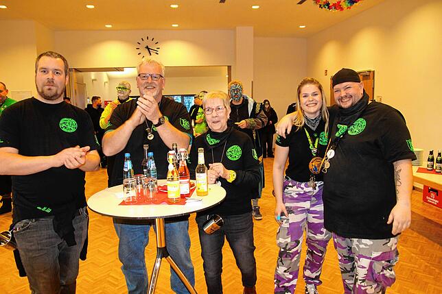 Bild 14: Mitreißende Guggenmusik bestimmte das 20- jährigen Jubiläum der „Brändbach Hupä“ in Bräunlingen.