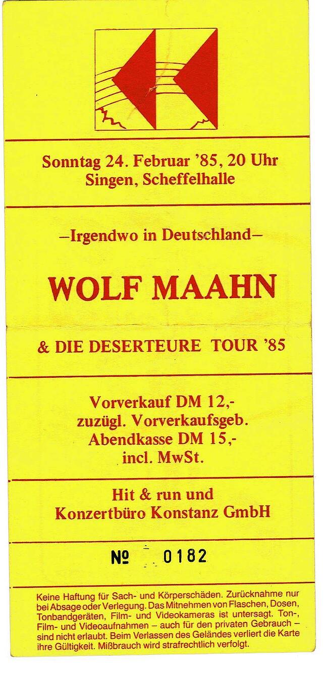 Bild 6: Tickets erzählen von den großen Konzerten in der Scheffelhalle