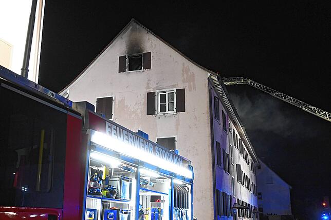Bild 3: Stockach: Brand in Mehrfamilienhaus in der Radolfzeller Straße - Bilder!