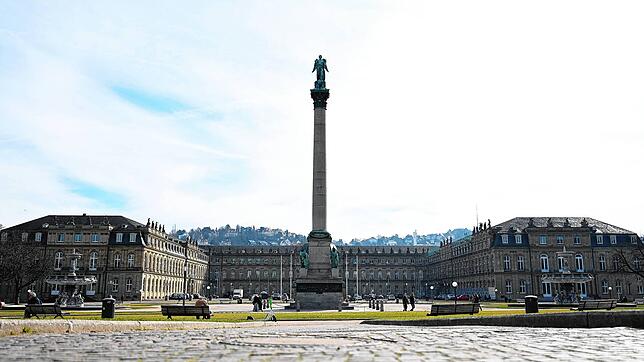 Der Schlossplatz in Stuttgart. Hier soll beim DFB-Pokalfinale ein großes Public Viewing stattfinden.