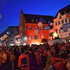 Vom Landesgartenschau-Gelände ging es auf die Hofstatt, wo in den Abendstunden in den Farben pink und blau gefeiert wurde.