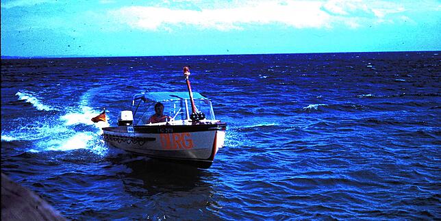 Das Motorrettungsboot „Arthur Bilz“ ging 1971 in Betrieb. Arthur Bilz war Teil der Gründungsmitglieder bei der erneuten Gründung der ...