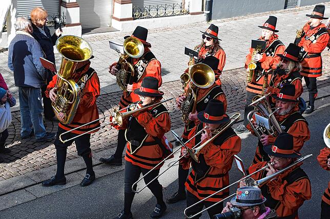 Bild 8: Bilder vom Umzug und dem Narrenbaum-Stellen in Stockach