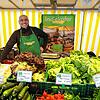 Matthias Indlekofer an seinem Marktstand in Waldshut.