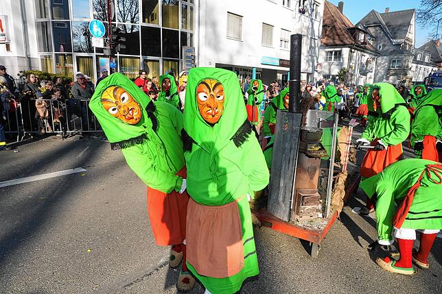 Bild 28: Tausende Narren ziehen beim Fasnet-Umzug durch die Stadt